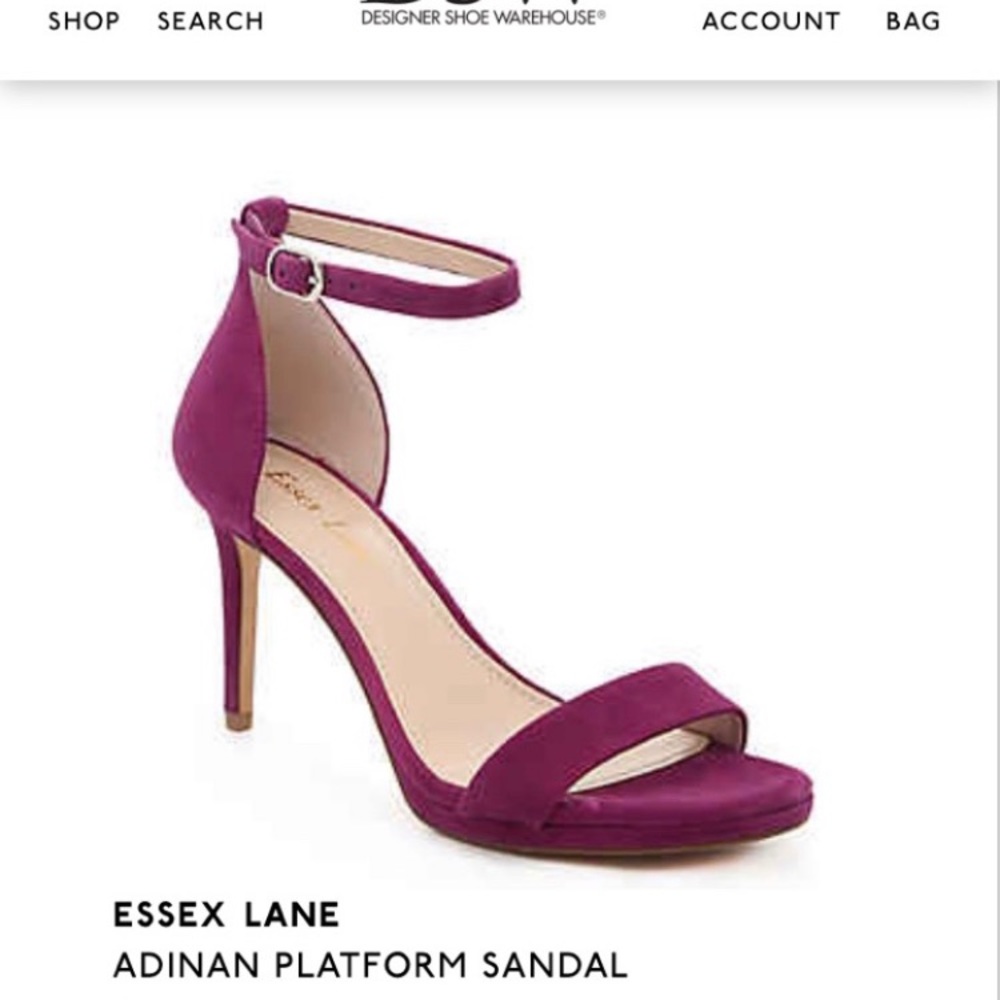 Essex Lane Adnin Platform Sandal Size 8
